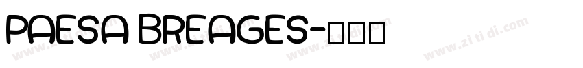 PAESA BREAGES字体转换